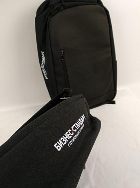 Противокражный рюкзак «Balance» для ноутбука 15'' - Строительная компания «Бизнес-Стандарт» - DTF (ДТФ) печать.  6