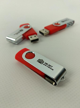 USB-флешка на 16 Гб «Квебек» soft-touch с гравировкой «Дом учителя».  6