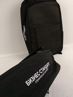 Противокражный рюкзак «Balance» для ноутбука 15'' - Строительная компания «Бизнес-Стандарт» - DTF (ДТФ) печать.  7