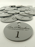 Бирки гардеробные с затиркой «Ресторан «Les Marches» (Ле Марш) - «Фо-Рест»
