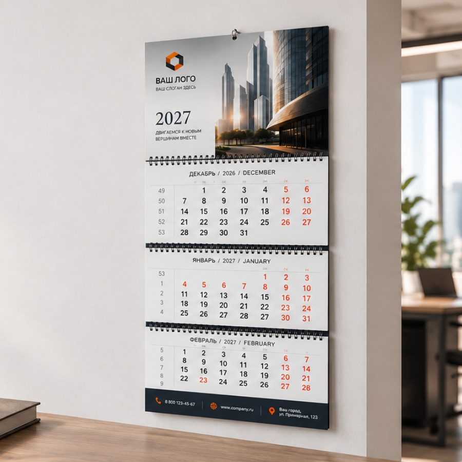 Календари на 2027 год
