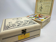 Подарочный набор - коллекция из 9 чаёв «Сугревъ» в деревянной коробке - ПДНТ «Губерния»
