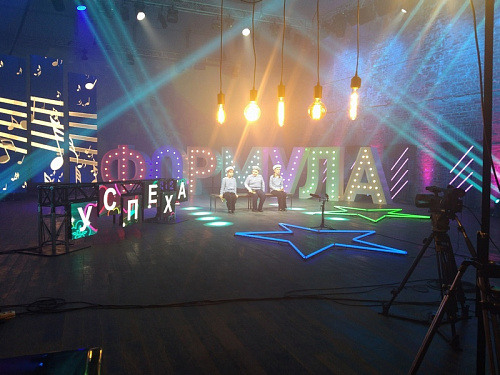Буквы объёмные световые «ФОРМУЛА» для телевизионного детского конкурс «Формула успеха».  �43