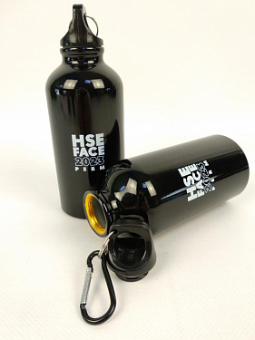Бутылка «Hip S» с карабином - «HSE FACE 2023 PERM» - «ВШЭ»