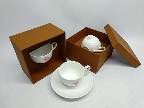  Чайная пара "Классика" в подарочной упаковке - «Министерство Строительства Пермского края»