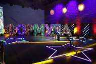 Буквы объёмные световые «ФОРМУЛА» для телевизионного детского конкурс «Формула успеха»