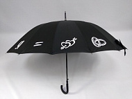 Зонт-трость «Свадебный» с пластиковой ручкой, полуавтомат для «Микротех-сервис»