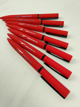 Ручка металлическая шариковая MIRROR BLACK, покрытие soft touch - «Редуктор-ПМ» - Для холдинга «Вертолеты России» - «Редуктор-ПМ».  6
