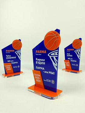Призы акриловые «ПАРМА - это МЫ!» - «Фонд Развития Пермского Баскетбола «ПАРМА»
