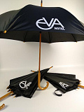  Зонт-трость «EVA HOTEL» с деревянной ручкой, полуавтомат для «Ева-Комфорт»