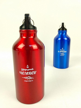 Бутылка алюминиевая «Oregon» с карабином - Теплоходная компания «ВолгаWolga» - «Большой МАЯК».  4